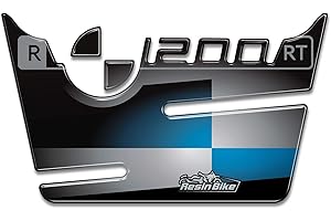 ‎RESIN BIKE Resin Bike Aufkleber für Motorrad Kompatibel mit BMW R 1200 RT 2005 2013. Tankabdeckung vor Stößen und Kratzern. 3D-Harzklebstoff Hergestellt in Italien - Stickers