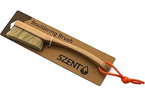 SZENT - Wooden Climbing Brush | Bouldering Brush | Hold Cleaning Brush | Natural Boar Bristle