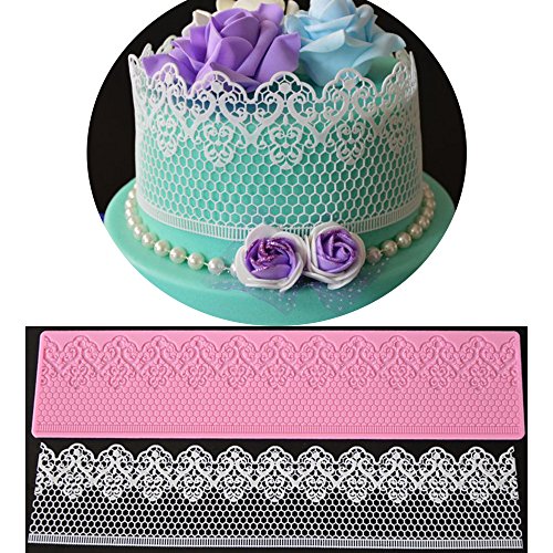 anyana Silikon Formen Kuchen Fondant Dekorieren Form Sugarcraft Gebäck Tools Vintage Spitze Matte Pad Schablone