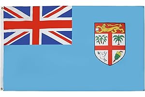 AZ FLAG - Bandera Fiyi - 150x90 cm - Bandera Fiyiana 100% Poliéster Con Ojales de Metal integrados - 110g