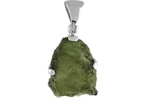 Starborn Pendentif en argent sterling avec pierres précieuses brutes - Très grand