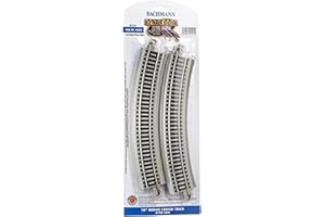 Bachmann Trenes Snap-Fit E-Z Track 18 "Radio Curved Track (4/Tarjeta)
