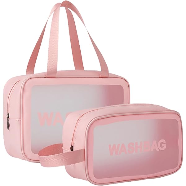 Jinlaili Borsa Cosmetici Nero, Pochette per Viaggio Impermeabile, Toilette Professionale