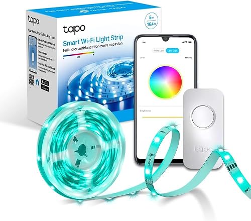 Tapo L900-5 - Tira LED Inteligente WiFi, Multicolor RGB, Control App/Voz | Regulable. 16M de Colores. Efectos de Luz. No Requ