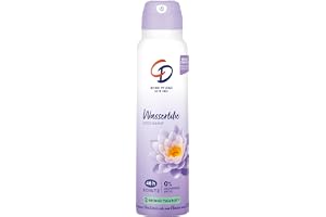 CD Deo Spray vattenlilja | utan aluminiumsalter | 150 ml | 48 timmars pålitligt skydd, lämpligt för känslig hud, vegansk kroppsvård