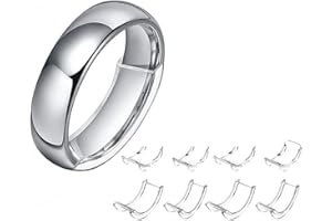 BODYA 8 Größen Silikon unsichtbarer Ringgrößeneinsteller für lose Ringe Größenanpassungsring für alle Ringe, klar