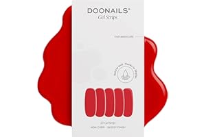 ‎DOONAILS Doonails Mon Cheri Gel Films - 20 UV Gel Strips in 9 Sizes with Extra Length - Nail Foils Self-Adhesive & UV Hardening - Nail Stickers with up to 14 Days Hold