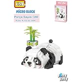Loz Micro Block Serisi Panda 340 Par&ccedil;a Oyuncak Yapım Seti FFLZ-8804