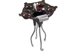 KAUITOPU Carrello da parrucchiere, parrucchiere con quattro ciotole per pasta colorata, 4 ruote universali per parrucchieri negozi strutture mediche