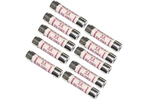 LOL-FUN 10 piezas 6 mm x 25 mm 240 V 3A BS1362 fusible de cerámica