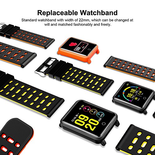 Tagobee TB06 IP68 a Prueba de Agua Smart Watch HD Touch Screen Fitness  Tracker Soporte de Presión Arterial frecuencia Cardíaca Sleep Monitoring  Contador de Pasos Compatible con Android y iOS » Compra