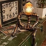 Esta lámpara de escritorio vintage tiene un acabado Steampunk retro que le brinda a su hogar un estilo elegante e industrial que complementará una variedad de configuraciones hogareñas modernas.