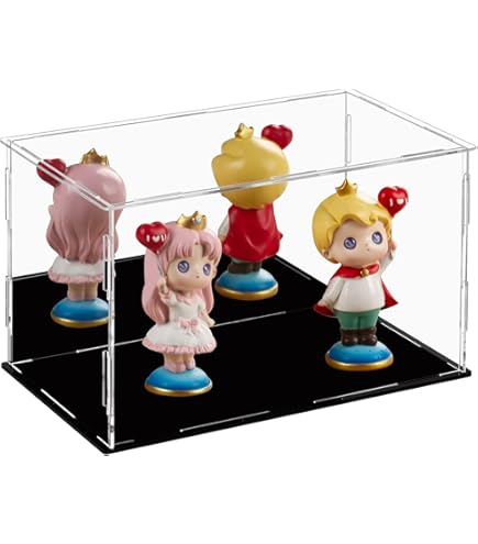 Acryl Vitrinekast Acryl Vitrine met Meerdere Figuren, Lang, 10, 15, 20, 25, 30, 35, 40, 45, 50, 60 Cm Breed Verlichte Transparante Showdozen, Rechthoekige Pvc Curiosakubussen voor Op Het Aanrecht(60x2