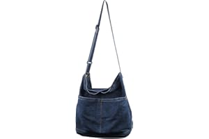 LHHMZ Bolsos hobo de mezclilla para mujer Bolso de hombro vaquero retro Bolsos casuales de mezclilla