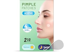 ACOTYE Pickel Patch Pimple Patches gegen Akne with Salicylic Acid, Tea Tree Oil, and Chamomile essential oil, Tag-und Nacht, vier Größen