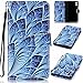 Produktbild SMART LEGEND Lederhülle für Sony Xperia XZ Ledertasche Hülle Blau Blume Muster Schutzhülle Premium PU Leder mit Handschlaufe Klapptasche Flip Wallet Case Protective Cover Innere Weiche Silikon Bookcase Handytasche Bookstyle Schale mit Kartenfächer Magnetverschluß Standfunktion Etui
