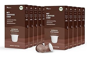 MY-COFFEE CUP My-CoffeeCup Zestaw kaw BIO, 3 lub 10 opakowań kapsułek z kawą do ekspresów kapsułkowych Nespresso®, w 100% nadające się do recykling kapsułki – bez aluminium, ekologiczne kapsułki z kawą