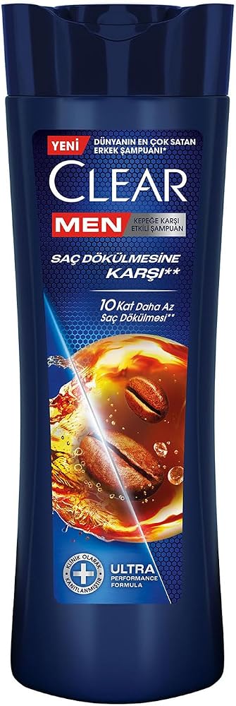 Clear Men Kepeğe Karşı Etkili Şampuan Saç Dökülmesine Karşı Kahve Çekirdeği Özü 350 ml