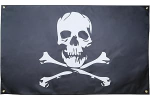 AZ FLAG Flagga Pirat Dödskalle och Ben 150x90 cm Lätt Polyester 4 Öljetter