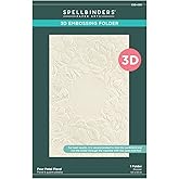 Spellbinders D&ouml;rt Yapraklı &Ccedil;i&ccedil;ekli 3D Kabartma Klas&ouml;r&uuml;, Şeffaf