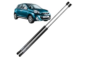 BIAREN 2x Rear Tailgate Boot Gas Struts For Nissan Micra Mk4 K13 (2010-2016) Lift Support System 380 (N) 501 MM 904501HB0A 904501HB9A