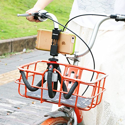 Treppiede Ulanzi Mini Cell Phone - Treppiede flessibile con Ballhead + Treppiede per smartphone in metallo Supporto da viaggio compatto pieghevole Octopus Treppiede Supporto per iPhone Fotocamera Sams