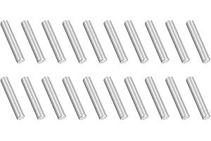 PATIKIL 20 st klass 316 marina rostfria pinnar, 4 mm x 20 mm runda metallstavar, linjära skenaxlar, solid stång för gör-det-s