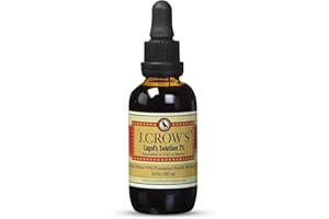 J CROW'S J.Crow’S® Lugol’s Solution of Iodine 2% – Premium Iodine & Potassium Iodide Liquid | True 2% USP-Grade Formula | Stable, Pure & Long-Lasting Quality | Made in USA – 60 ml / 2 oz