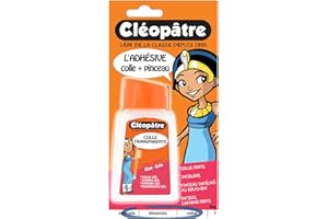 CLEOPATRE - Blister Colle transparente forte"Adhésive" en 80 gr avec pinceau incorporé