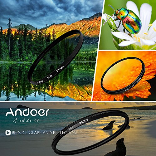 Andoer 67mm UV   CPL   ND8 Filter Kit circulaire filtre polarisant circulaire ND8 densit   neutre Filtre avec Sac pour Nikon Canon Pentax Sony DSLR