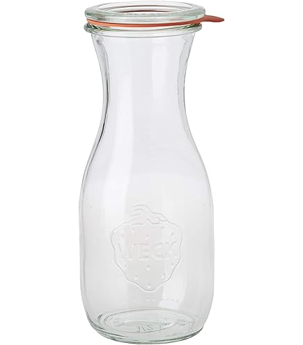 Weck Inmaakpot 200 ml (hoogwaardig inmaakglas met glazen deksel; hittebestendig; geschikt voor de magnetron; ovenbestendig; geschikt voor de oven