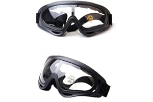 HONGCI 2 Pack Safety Glasses,Anti Fog and UV Protection Protective Clear Goggles,Safety Protection Glasses,Safety Goggles for Kids Nerf Gun Battles,Construction,DIY,Lab,Welding,Chemistry,Personal Use