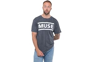 Muse T Shirt Band Logo Official Unisex Dip Dye White