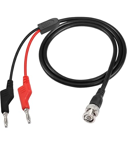 BNC (Q9) Auf Dual-Bananenstecker Messkabel – 120 Cm, 50Ω, Für Oszilloskop