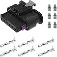 eMagTech 6 Pin Car Tail Light Rear Lamp Plug Connector 61132359993 Compatible with BMW 1 2 3 4 Series F20 F21 F22 F23 F28 M2 F30 F31 F32 F33 F36 6 Pin Electrical Connector
