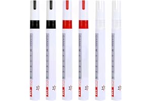 CPJJ 6 Pezzi Pennarello a, per pneumatici, permanente, impermeabile, pennarello per auto, pennarello permanente impermeabile, pennarello per impermeabile