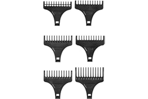 FUGLUS 6 cabezales para cortapelos para elegir, peines, peines, accesorios para peines, accesorios para cortapelos y herramientas de peluquería (1-4 mm, 6 mm, 9 mm)