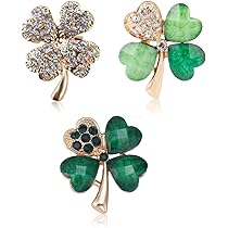 Spilla A Quadrifoglio Con Strass - Verde, 3 Pezzi, Per Donne E Ragazze - Foto 12