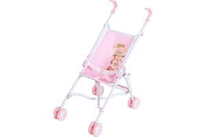COLORBABY - Sillita de Paseo para muñecas, A Partir de 3 años, de Juguete, 56 cm Altura, Ligera y Plegable Sistema Tijera (44922)