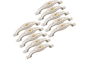 SKYVOV Creatwls 10 maniglie per cassetti, armadi, porte, cassetti, in lega di zinco, per mobili da cucina, decorazione in ceramica