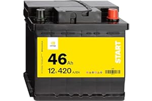 Denagi Start Autobatterie 12V 46Ah 420A/EN Starterbatterie, absolut wartungsfrei