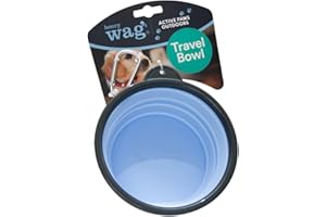 Henry Wag Travel Bowl - Vital Hydration For Outdoor Adventures - Easy Storage, Carry Clip, Dishwasher Free, BPA Free - (350ml)