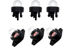 RUNDAGO 6 Pack Snap-In Lampadina Pompa Primer, Primer Lampadina Generale Pompa del Carburante 188-512 Sostituire per Vari Motosega Decespugliatore Carburatore Pezzi di Ricambio Pack
