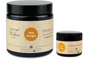 MEIßNER - TREMONIA - Meißner Tremonia - 100g Haarwachs "Wild Oranges" - Haarwachs Männer für starken Halt - veganes Haarwachs Matt mit Beerenwachs, Carnaubawachs und Neuburger Kieselerde - Haargel Herren für Hairstyling