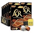 L'OR Espresso Caramel Flavour Coffee Pods X10 (Pack of 10, Total 100 Capsules) (100, Caramel)