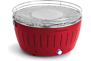 LotusGrill G-RO-435 Barbecue a Carbone senza Fumo XL, 43.5 x 35 x 25.7 cm, colore Rosso