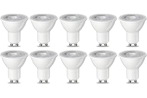 ‎AMAZON BASICS AmazonBasics Żarówka LED, GU10 50 W, 10 Sztuk, Ciepła Biel