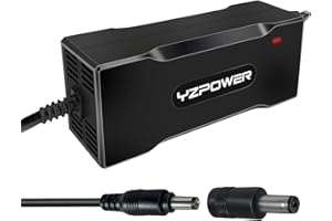 YZPOWER 36V 2A Battery Charger For Scooter, 36V Li-ion Lithium Battery Output 42V 2A Charger Universal For Electric Scooter, E-bike, Mobility Scooter, DC 5.5mm * 2.1mm Connector