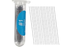 VILLCASE Lot de 100 épingles à insectes en acier inoxydable pour échantillons de désomologie et de papillon