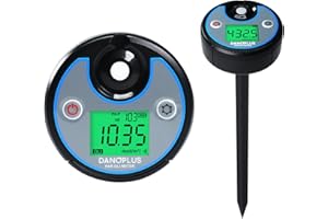 DANOPLUS PAR Meter 2 in 1 PAR DLI Meter with Data Logging, 400-700nm PPFD Meter Sunlight Meter Measure PPFD and Record DLI (Daily Light Integral) 5 Years Data, Light Measurement Tool for Plants
